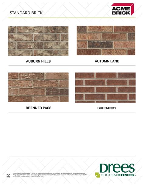 brick catalogue.